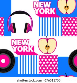 pop art american musical pattern 