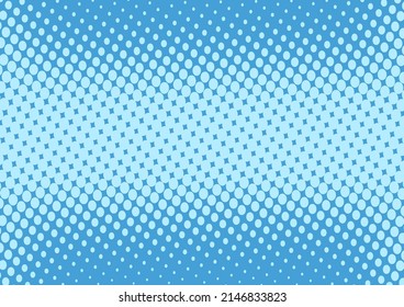 Pop art baby blue background in retro comic book style, vector illustration eps10