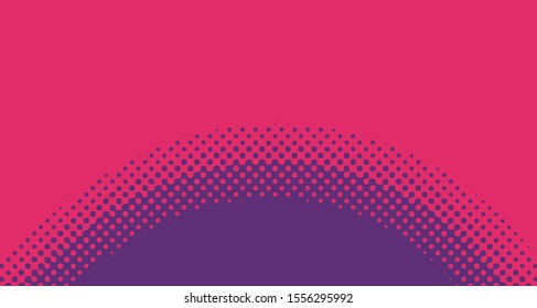 Pop art background abstract creative vector comics style blank layout template with clouds beams and isolated dots pattern. For sale banner, empty polka bubble, illustration for comic book design.