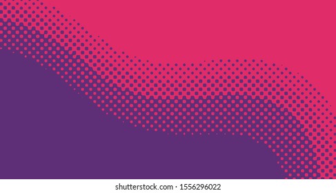 Pop art background abstract creative vector comics style blank layout template with clouds beams and isolated dots pattern. For sale banner, empty polka bubble, illustration for comic book design.