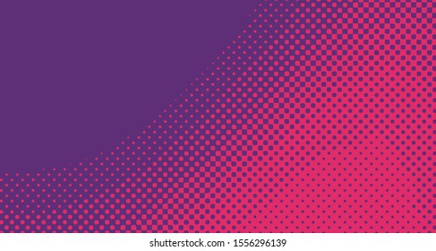 Pop art background abstract creative vector comics style blank layout template with clouds beams and isolated dots pattern. For sale banner, empty polka bubble, illustration for comic book design.