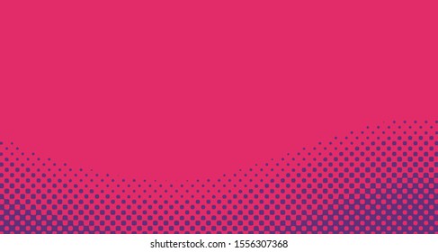 Pop art background abstract creative vector comics style blank layout template with clouds beams and isolated dots pattern. For sale banner, empty polka bubble, illustration for comic book design. 
