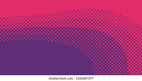 Pop art background abstract creative vector comics style blank layout template with clouds beams and isolated dots pattern. For sale banner, empty polka bubble, illustration for comic book design. 