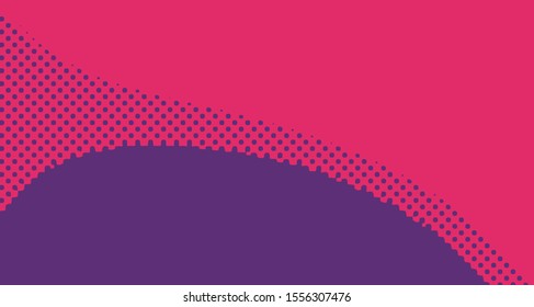 Pop art background abstract creative vector comics style blank layout template with clouds beams and isolated dots pattern. For sale banner, empty polka bubble, illustration for comic book design. 