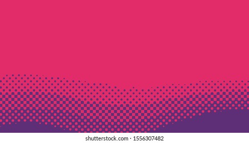Pop art background abstract creative vector comics style blank layout template with clouds beams and isolated dots pattern. For sale banner, empty polka bubble, illustration for comic book design. 