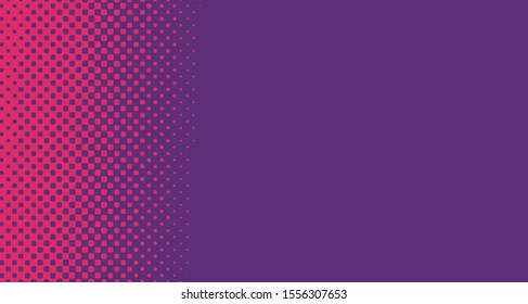 Pop art background abstract creative vector comics style blank layout template with clouds beams and isolated dots pattern. For sale banner, empty polka bubble, illustration for comic book design. 