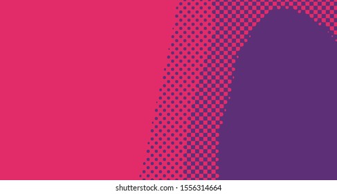 Pop art background abstract creative vector comics style blank layout template with clouds beams and isolated dots pattern. For sale banner, empty polka bubble, illustration for comic book design. 