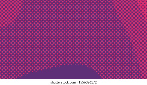 Pop art background abstract creative vector comics style blank layout template with clouds beams and isolated dots pattern. For sale banner, empty polka bubble, illustration for comic book design. 
