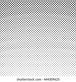 Pop Art Background, Black Dots on a White  Background, Gradient from the Top Down, Retro Style, Halftone, Vector Illustration 