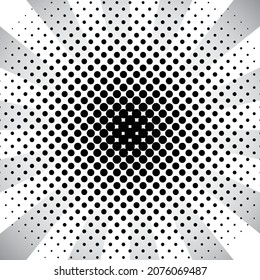 fondo de arte pop, negro y blanco, ilustración vectorial 
