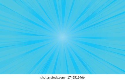 Fondo de arte pop, ilustración de rayos azules Fondo de estilo de historietas de alta calidad