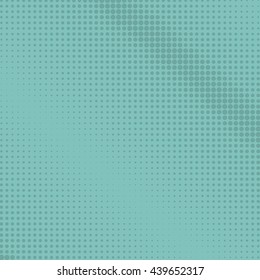 Pop Art Background, Dots on a Light Turquoise Background, Halftone , Retro Style, Vector Illustration 