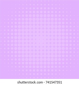Pop Art Background, Dots on purple Background, Retro Style, Vector Illustration.