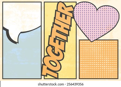 pop art background, illustration in vector format