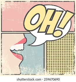 pop art background, illustration in vector format