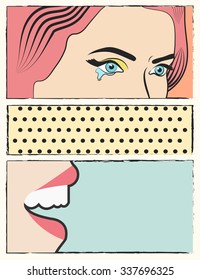 pop art background, illustration in vector format