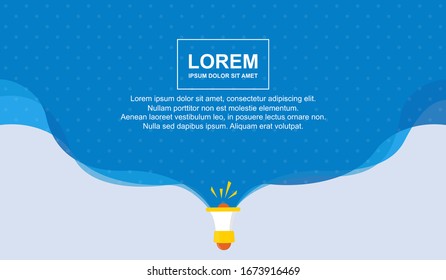 Fondo de arte pop con estilo líquido y espacio en blanco. Diseño vectorial de ilustración con fondo líquido azul y punto medio tono