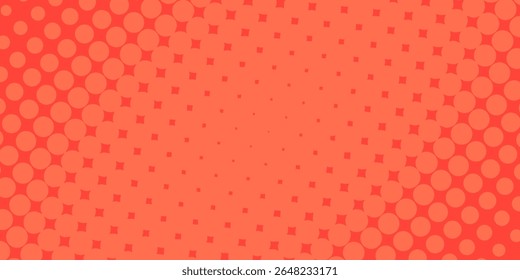 Pop Art Hintergrund orange und rote Farbe Punkt haltone Retro-Stil 