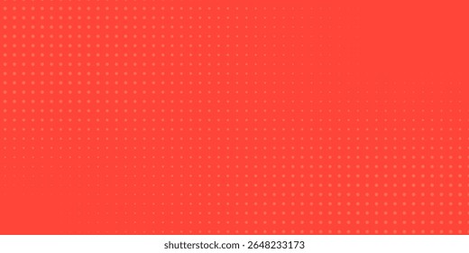 Pop art background orange and red color dot haltone retro style 
