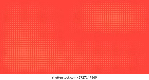 Pop Art Hintergrund orange und rote Farbe Punkt haltone Retro-Stil Vektorgrafik voll hd