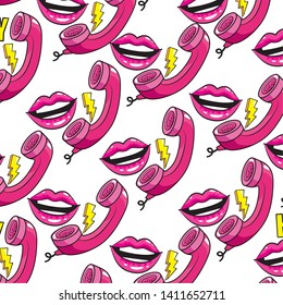 Pop art background pattern cartoons