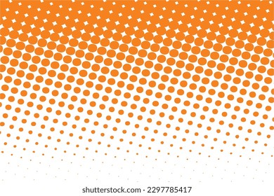 pop art background with polka halftones in retro comic style  vector illustration Template