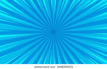 Fondo de arte Pop para póster o libro en color verde claro. diseño de estilo de cómic plano con puntos de semitono.