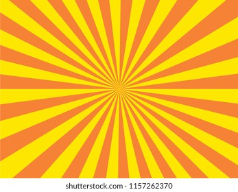 pop art background with radial lines