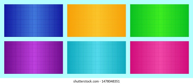 pop art background set in format EPS 10