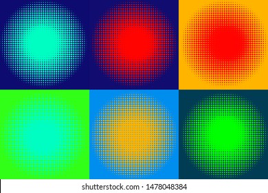 pop art background set in format EPS 10