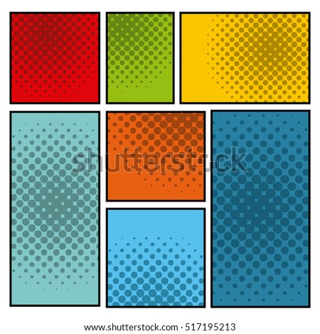 pop art background style poster. colorful design. vector illustration
