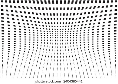 Pop art background vector. Design squares halftone effect gradient black on white background. Design print for illustration, textile, baner, cloth, cover, card, background, wallpaper. Set 3