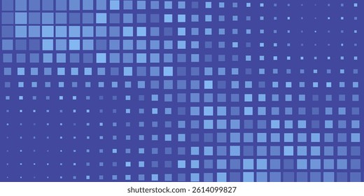 Pop art background vector. Design squares halftone effect gradient blue and light blue background. Design print for illustration, textile, banner, cloth, cover, card,