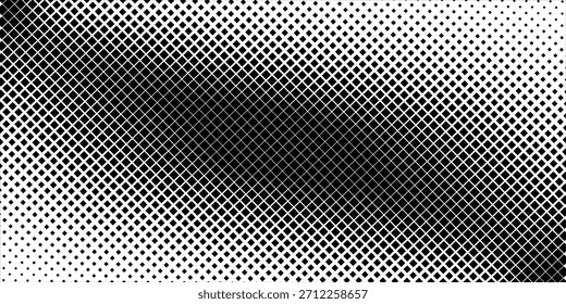 Pop art background vector. Design squares halftone effect gradient black on white background. Design print for illustration, textile, baner, cloth, cover, card, background, modern dotted comic
