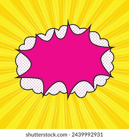 Pop art Background Vector Illustration. Comic starburst pattern.
