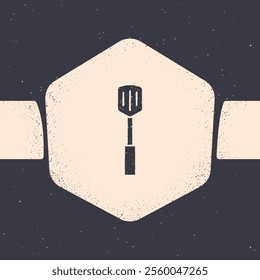 Pop art Barbecue spatula icon isolated on color background. Kitchen spatula icon. BBQ spatula sign. Barbecue and grill tool.  Vector