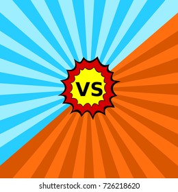 Pop art battle background. Vector illustration.