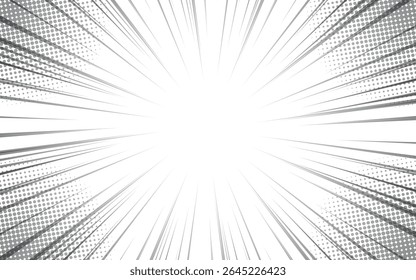 Pop art black and white comic cartoon template background