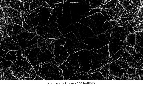 Pop Art Black and White Distress Grunge Brush Texture. Cartoon Cracked Noisy Surface Seamless Pattern. Faded Dyed Paper Texture. Plaster, Ink Paint Banner Design Background.