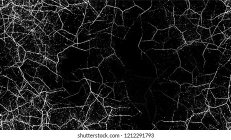 Pop Art Black and White Distress Grunge Brush Texture. Hand Drawn Old Scratched Seamless Pattern. Overlay Rust Metal Texture. Plaster, Ink Paint Banner Design Background.
