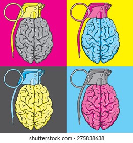 Pop Art Brain Bomb 