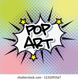 Pop art bubble
