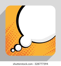Pop art bubble comic graphic design, vector eps10.