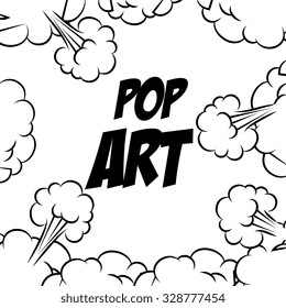 Pop art bubble comic graphic design, vector eps10.
