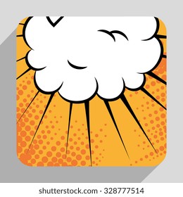 Pop art bubble comic graphic design, vector eps10.