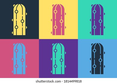 Pop art Cactus icon isolated on color background.  Vector