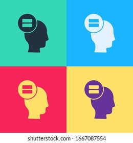 Icono de cálculo de arte pop aislado en fondo de color. Ilustración vectorial