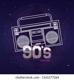 Pop art cartoon radio
