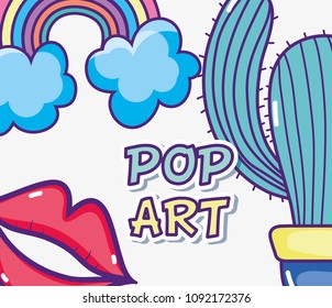 Pop art cartoons
