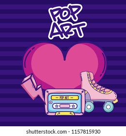 Pop art cartoons